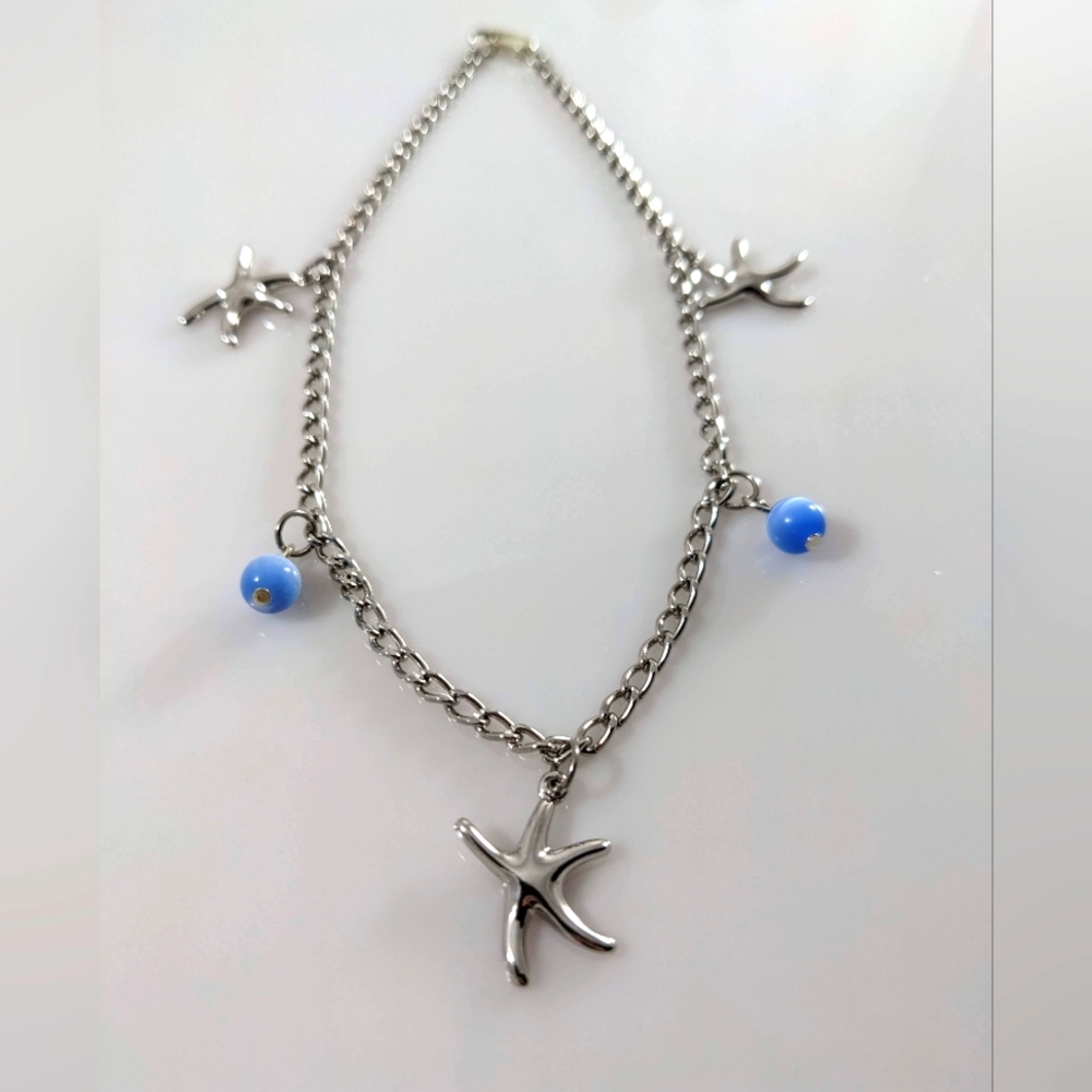 Dancing Sea Star Anklet made in New England, USA